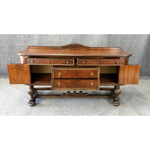 Circa 1930s Jacobean Style Sideboard For Sale - Image 4 of 17