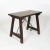 Spanish Small Scale Spanish Walnut Trestle Table With Iron Stretcher Circa 1850 For Sale - Image 3 of 7
