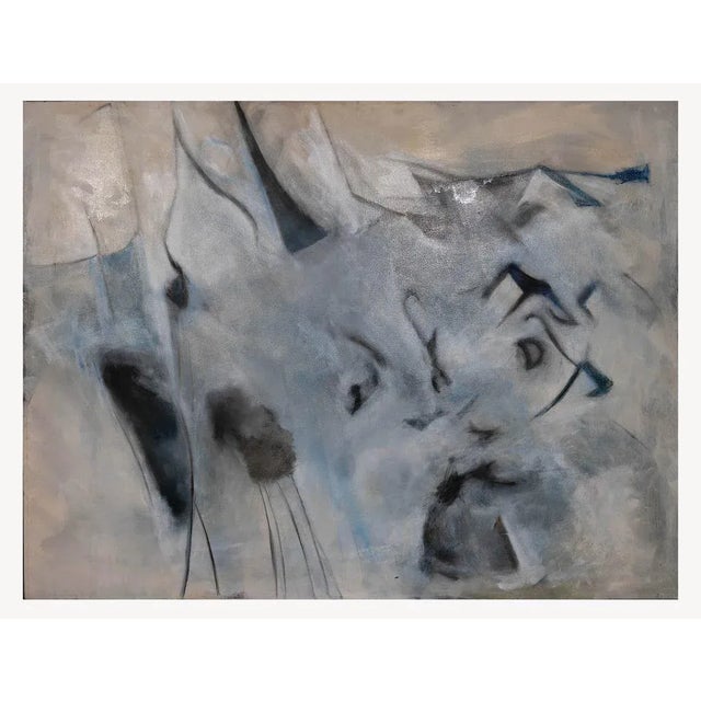 Giorgio Lo Fermo - Gray Composition - Oil Painting - 2020 For Sale - Image 4 of 4