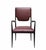 Brown Molded Wood and Bordeaux Skai Armchair from Vittorio Dassi, Italy, 1950s For Sale - Image 8 of 11