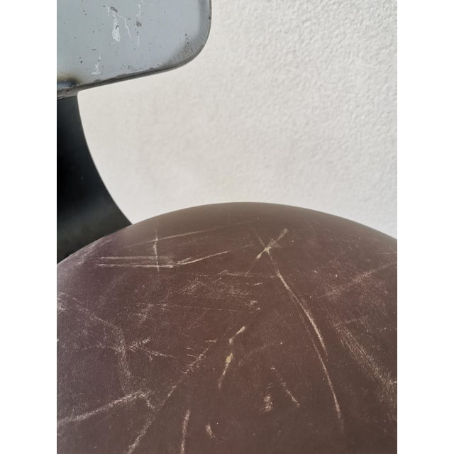 Vintage Handmade Metal Bar Stool, 1970s For Sale - Image 18 of 18