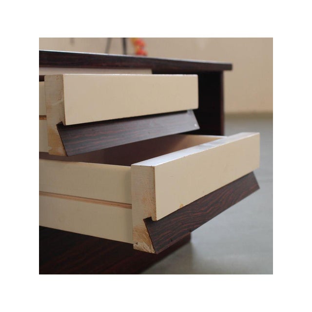 Double-Sided Coffee Table with White Drawers, Italy, 1960s For Sale - Image 4 of 15