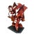 Abstract Metal Sculpture (Red Kabuki) by Kevin Barrett For Sale