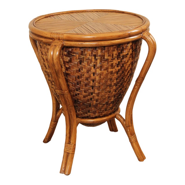 Palecek National Geographic Home Collection Round Rattan Drum Side ...
