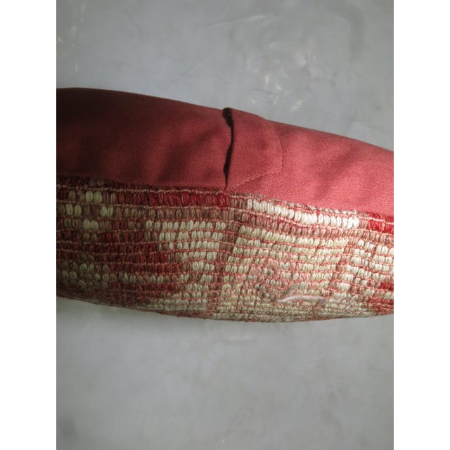 Vintage Turkish Jajim Pillow - 1'4" x 1'4" For Sale - Image 4 of 5