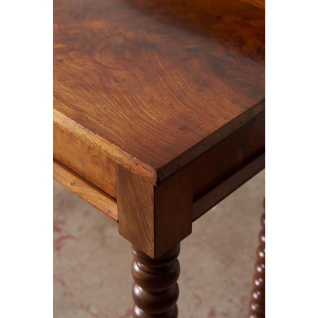 Late 19th Century Victorian Mahogany Console With Bobbin Legs For Sale - Image 11 of 15
