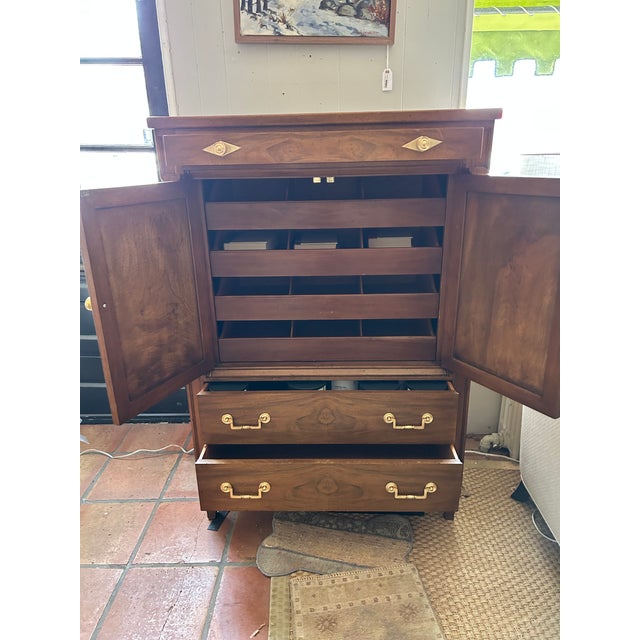 John Widdicomb Vintage John Widdicomb Tall Wardrobe Dresser For Sale - Image 4 of 10