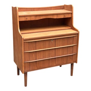 Vintage Danish Chatol Teak Secretaire, 1960s For Sale