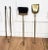 1980s Vintage Italian Three-Pieces Brass Fireplace Fire Tool Set with Stand, 1980s For Sale - Image 5 of 7