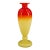 Signed Schneider Red to Yellow Art Glass Vase, French Art Deco 1920s For Sale