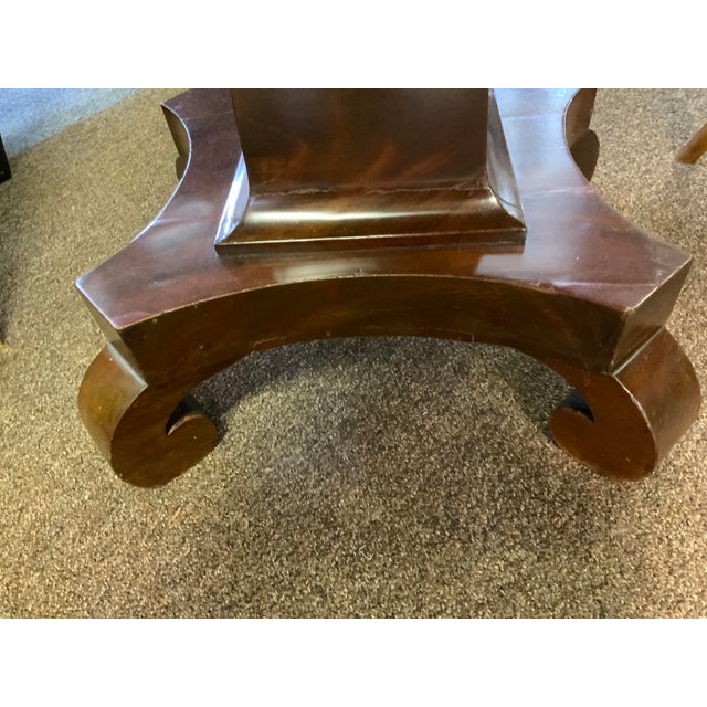 Circa 1840 American Empire Mahogany Side Table For Sale - Image 9 of 13