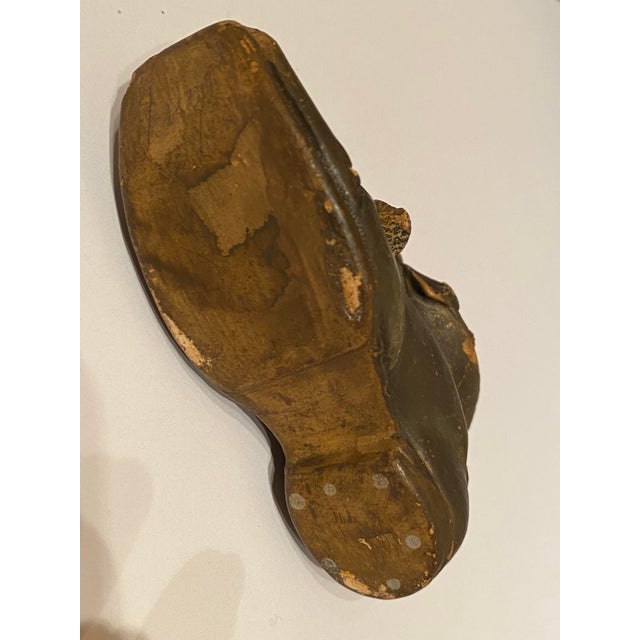 1930s Porcelain Royal Bayreuth Hand-Painted Brown Mens Work Boot With Mouse Figurine For Sale In Baltimore - Image 6 of 12