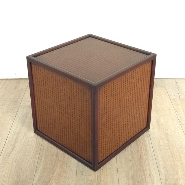 Wood Pair of Vintage Cubes With Korean Printing, Circa 1980 For Sale - Image 7 of 8