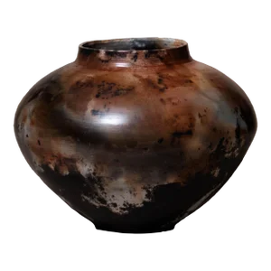 Raku Vase "In the Beginning" by Craig Rigell