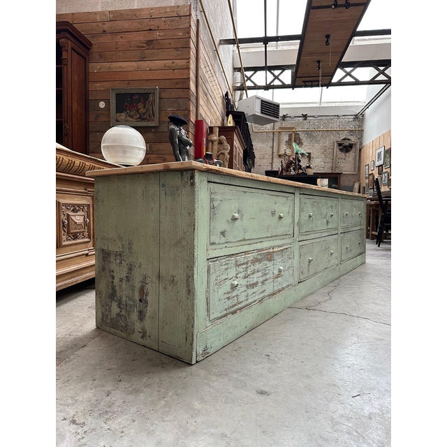 Early 20th Century Distressed Workshop Cabinet For Sale - Image 14 of 14
