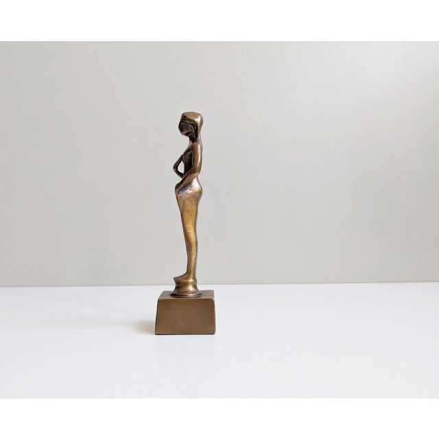 Brachial Style Bronze Sculpture of Woman For Sale - Image 4 of 11