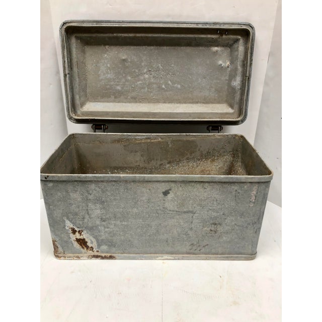 Antique Galvanized Metal Bronx Ice Chest Chairish