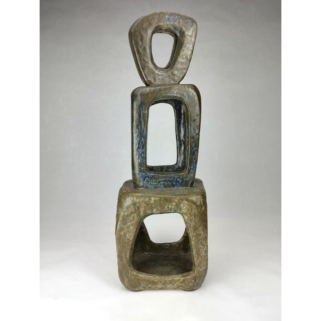 Ceramic Abstract Sculpture, 1970s For Sale - Image 4 of 16