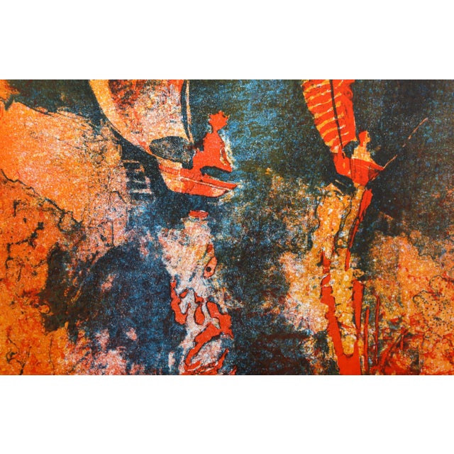 River Scene 2, Lebadang (aka Hoi) Lithograph on Rives Bfk, Signed "Hoi" and Numbered in Pencil For Sale