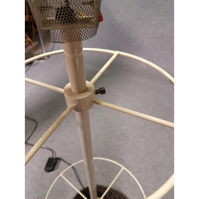 Large Wicker Rattan Floor Lamp from Gasparucci For Sale - Image 6 of 10