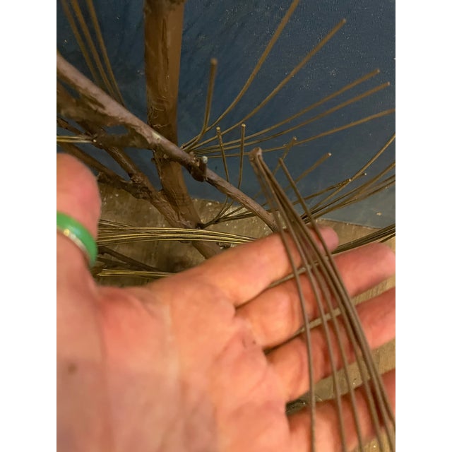 Curtis Jere Nature Series Pine Tree Branch Wall Art Hanger Wrought Iron C. Jere For Sale - Image 11 of 11