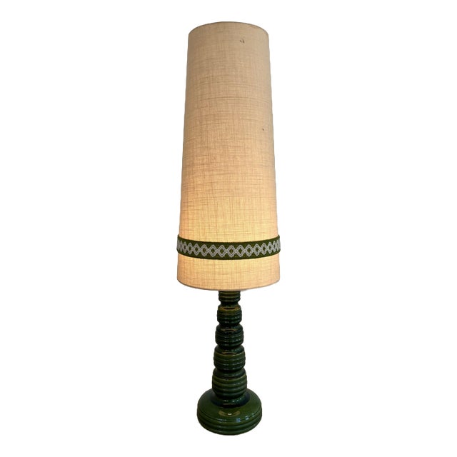Floor Lamp in Green Ceramic by Aro Leuchten For Sale