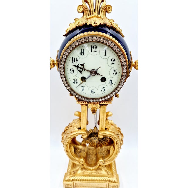 Antique French Table Clock For Sale - Image 5 of 12