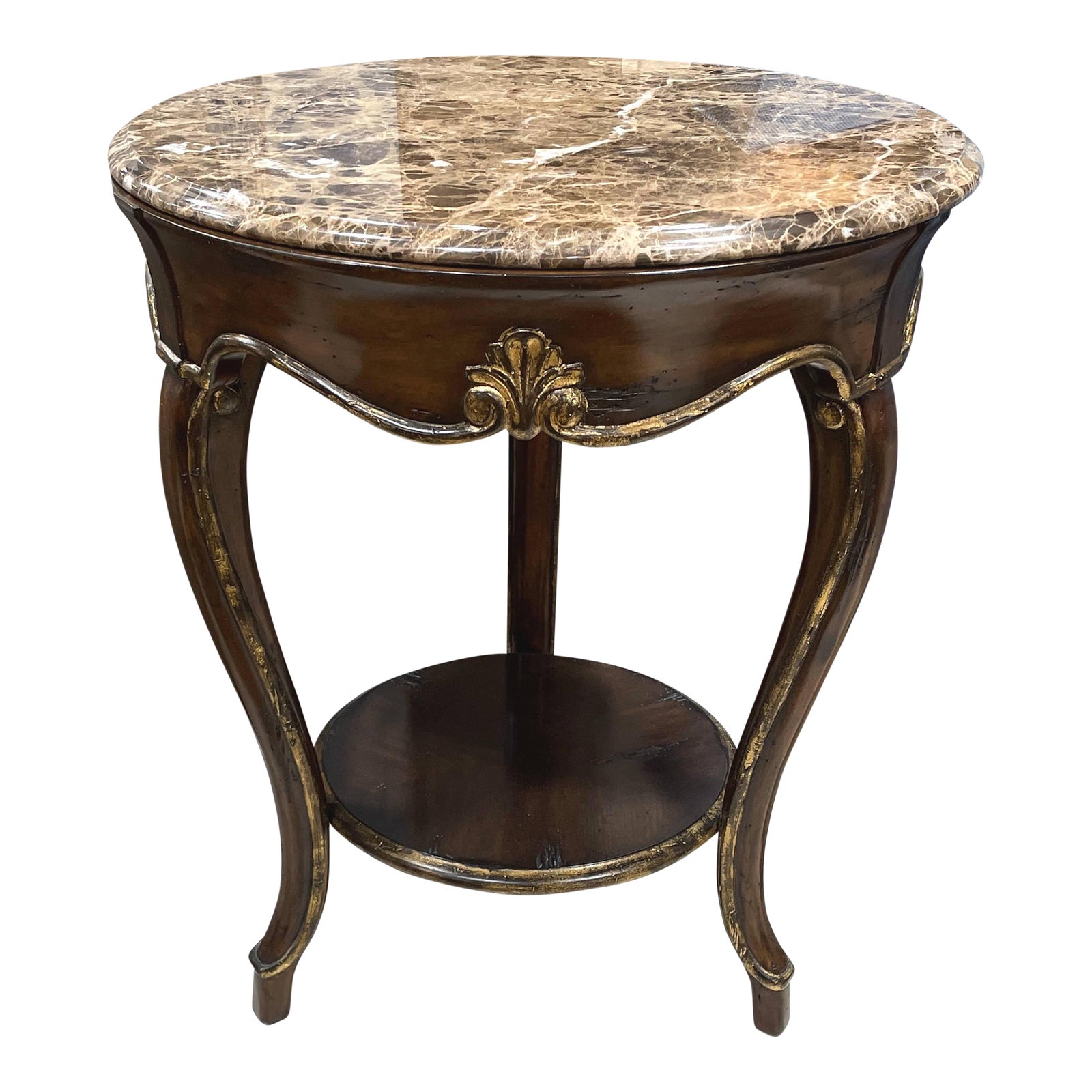 Marge Carson Vouvray Marble Top Side Table Chairish