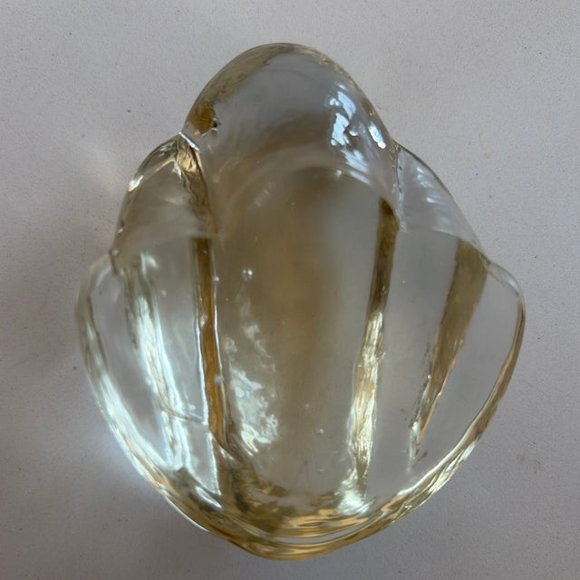 Glass Hand-Blown Art Glass Frog Sculpture / Paperweight For Sale - Image 7 of 9