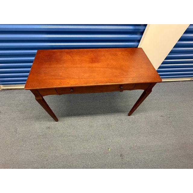 Vintage Solid Wood Writing Desk , Console or Side Table For Sale In Chicago - Image 6 of 10