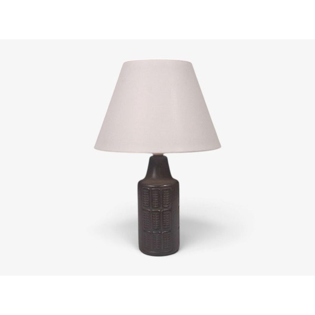 Mid-Century Modern Søholm Stentøj, Table Lamp, Brown Glazed Stoneware, Denmark, 1960s For Sale - Image 3 of 10