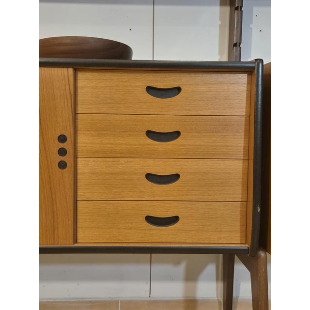 Mid-Century Scandinavian Ergo De Luxe Freestanding Shelving Unit in Teak from Blindheim, 1960s For Sale - Image 12 of 13