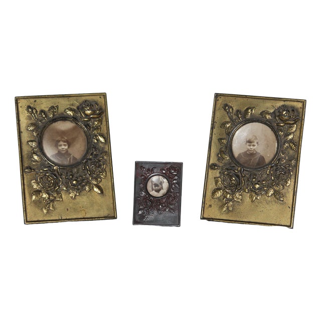 Gold Picture Frames, 1890s, Set of 3 For Sale