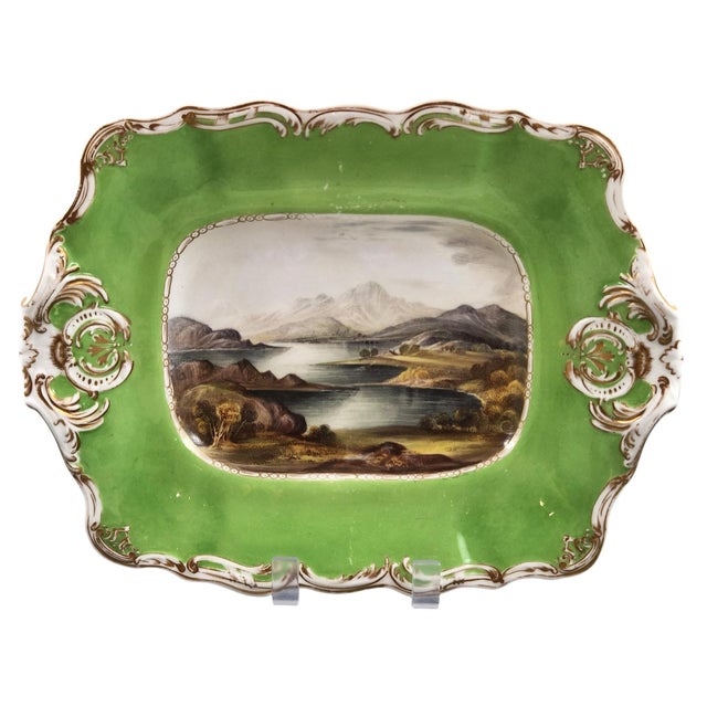An attractive and increasingly scarce pair of English porcelain dishes produced by Copeland & Garrett during the...