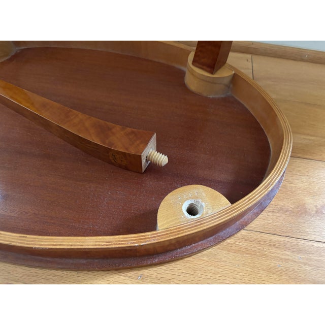 Italian Burlwood Marquetry Coffee Table, Small For Sale - Image 6 of 7