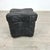 Dimensions: H 17” x W 22” Mid-Century Modern black leather patchwork pouf. Please see our other listings for ideas and...