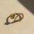 Metal Pear Peridot 14k Gold Ring, Size 7.5 For Sale - Image 7 of 8