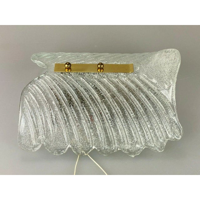 1960s Space Age Design Glass Wall Lamp For Sale - Image 5 of 10