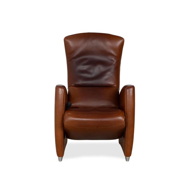 Brown Leather Armchair from Jori For Sale - Image 13 of 17