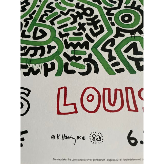 Pop Art Keith Haring (1958-1990), Homo Decorans, 1985, Anniversary Poster Louisiana Archive, 2018, Printed in Denmark For Sale - Image 3 of 10