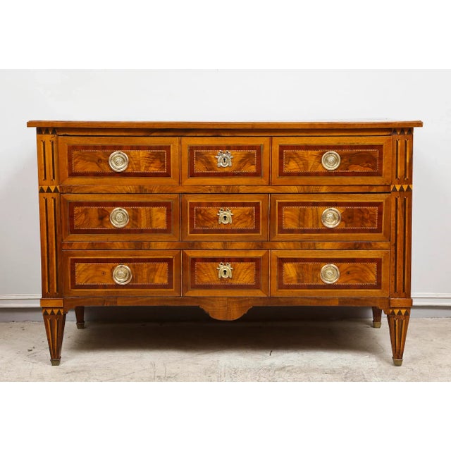 Mid 19th Century Louis XVI Style Inlaid Commode For Sale - Image 5 of 5