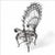 Vintage Wrought Iron Peacock Armchair For Sale - Image 15 of 15