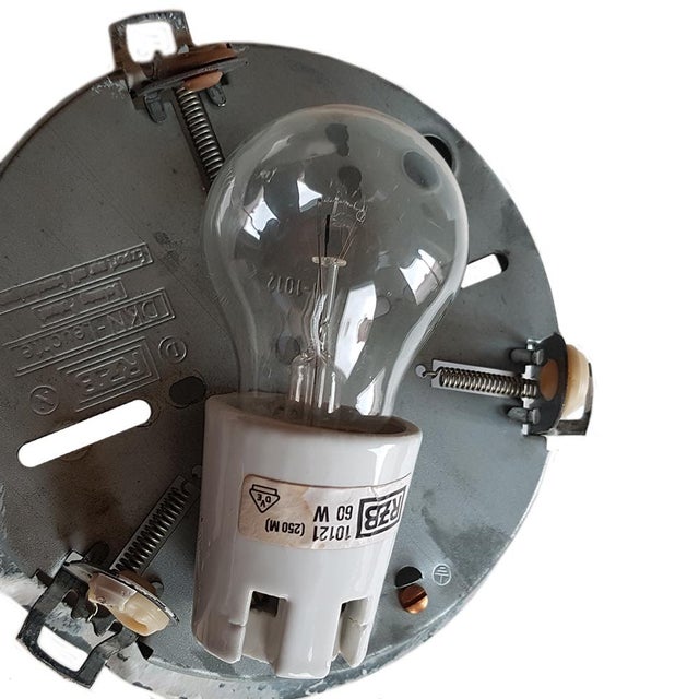 Opaline Glass Ceiling Lamp by Rudolf Zimmermann for RZB For Sale - Image 4 of 8