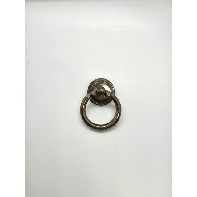 Henredon Ring Pull Antique Pewter. Ring pull, transitional design.