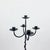Hand Forged Iron Floor Candelabra 49″ (124cm) Antique Copper Patina 5-Arm Spiral Vine Stem Candle Holder Gothic Decor For Sale - Image 4 of 10