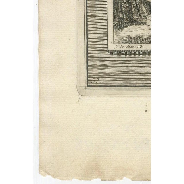 Pieter Mortier, Sabbath Breaker Stoned and Korah, Dathan and Abiram, 1700, Engraving For Sale - Image 9 of 12