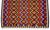 Vintage Turkish Rug Kilim Hand Woven Area Rug - 6′2″ X 6′7″ For Sale - Image 9 of 16