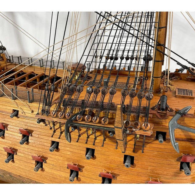Model of the British Royal Navy Frigate HMS Victory For Sale - Image 11 of 12