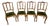French Dining Chairs in Oak, Set of 4 For Sale