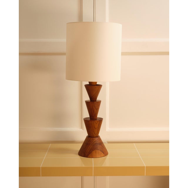 Brown Graphic Lamp, Italy, 1970s For Sale - Image 8 of 8